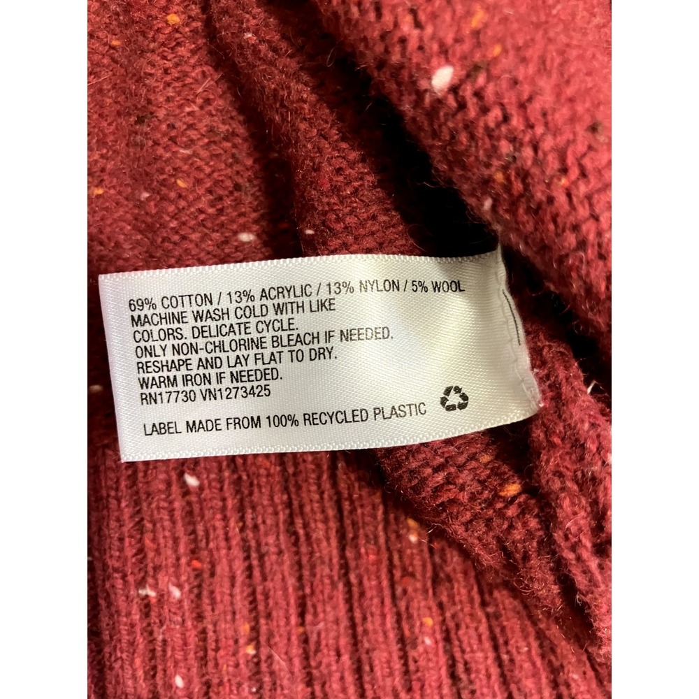 Goodfellow & Co Fair Isle Men's XL Sweater Burgundy/Red Ski Warm Knit Alpine - Picture 7 of 8